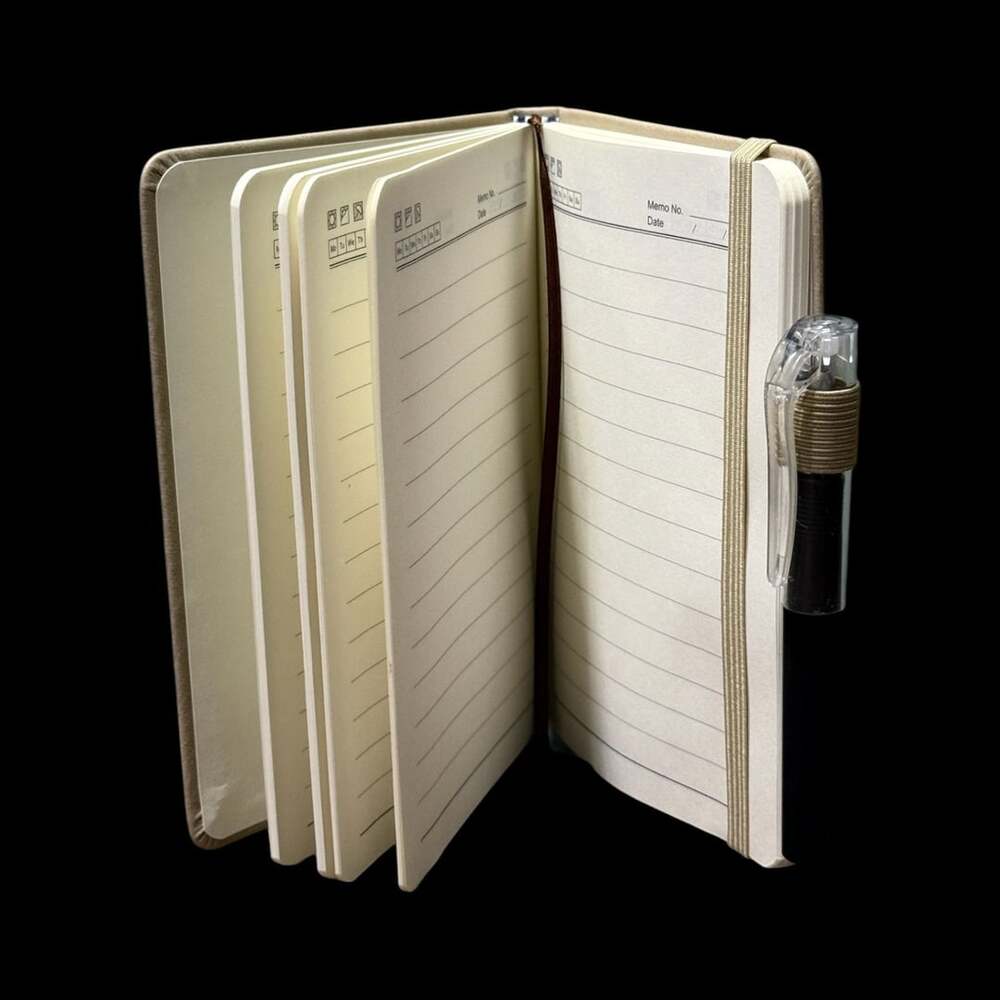 Light Khaki Tree of Life Embossed Small Hardcover Lined Journal with Pen - Picture 3 of 6